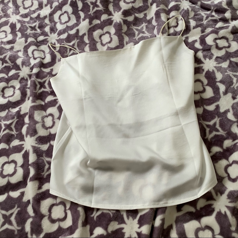 [YesStyle] Silk White Tank Top
